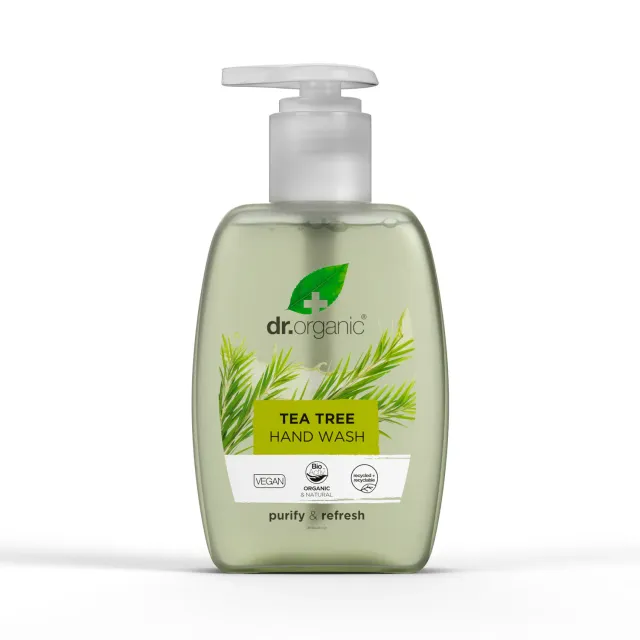 Dr Organic Tea Tree detergente mani 250ml fresco