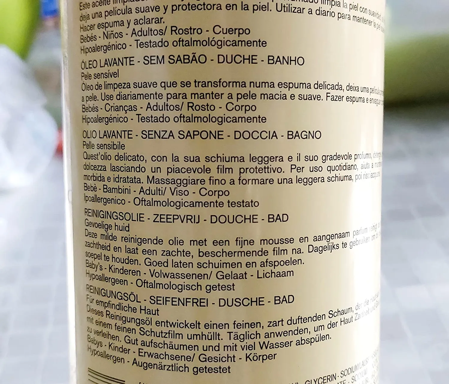 Uriage Eau Thermale Olio Doccia 1 L viso e corpo secco