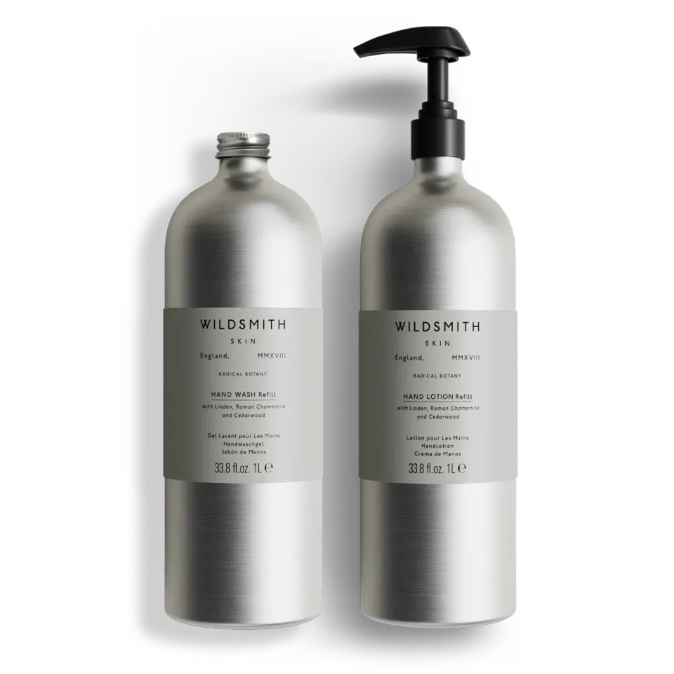 Wildsmith Skin duo ricarica mani 2x1L tiglio e cedro