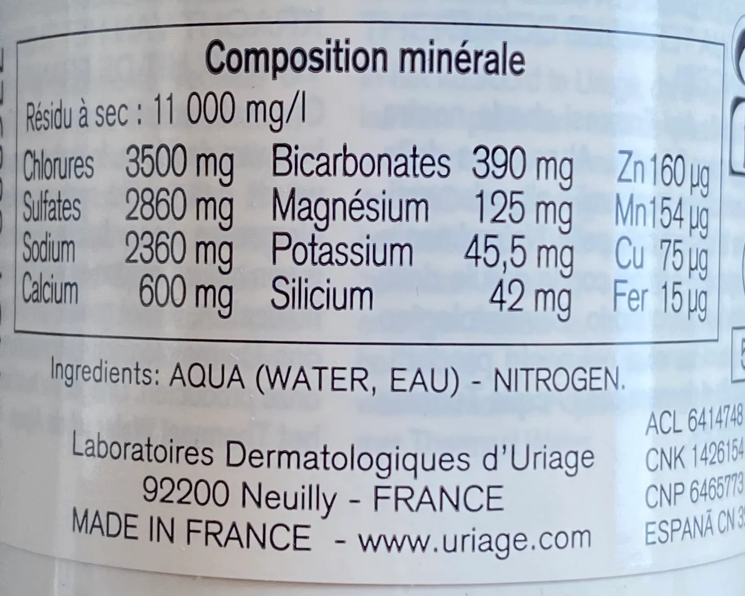 Uriage Eau Thermale Acqua Termale Spray 150 ml lenitiva