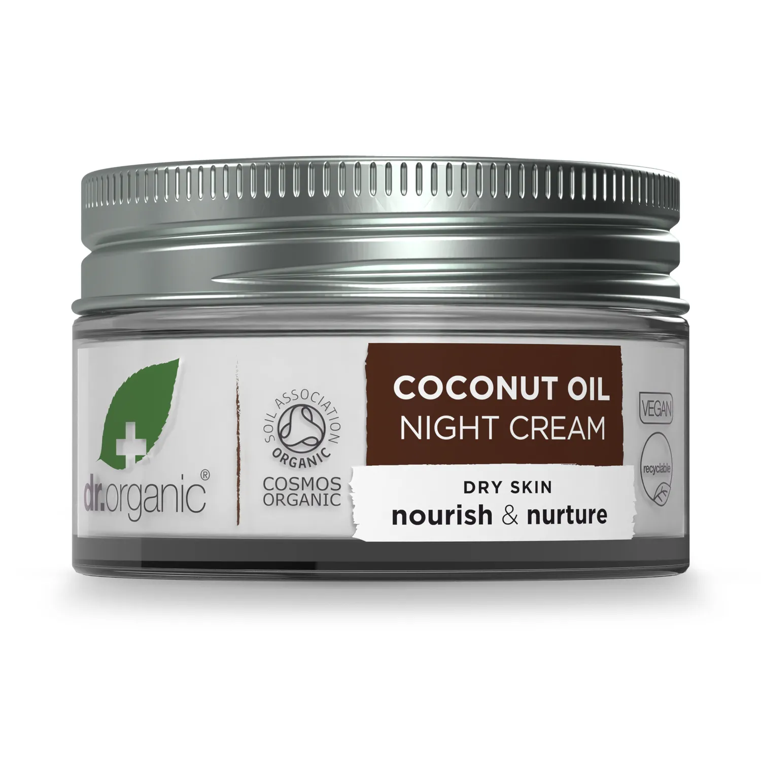 Dr Organic Coconut Oil crema viso notte 50ml pelle secca