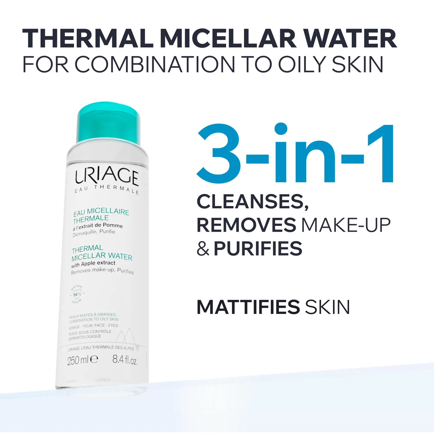 Uriage Eau Thermale Acqua Micellare Viso 500 ml Pelli Secche