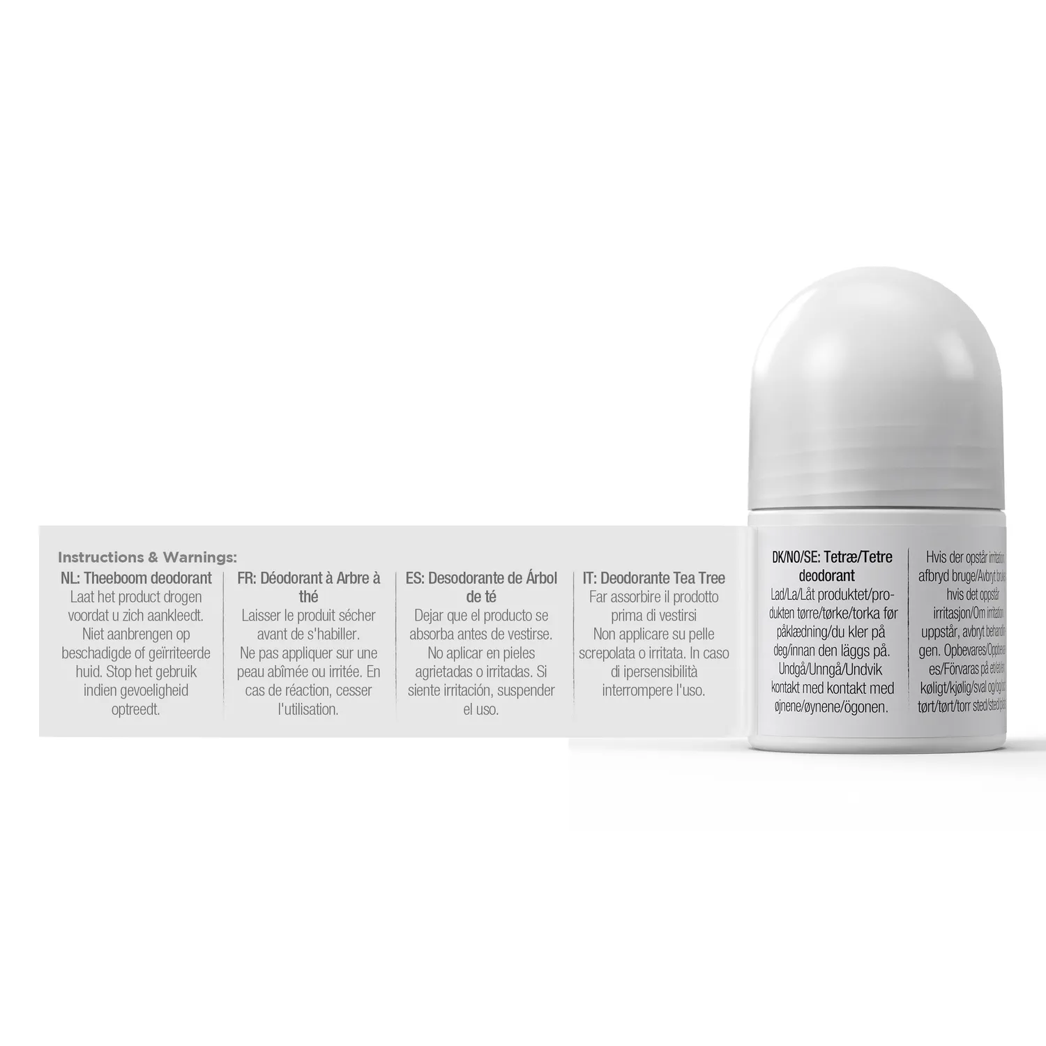 Dr Organic Tea Tree Deodorant deodorante roll-on 50ml fresco