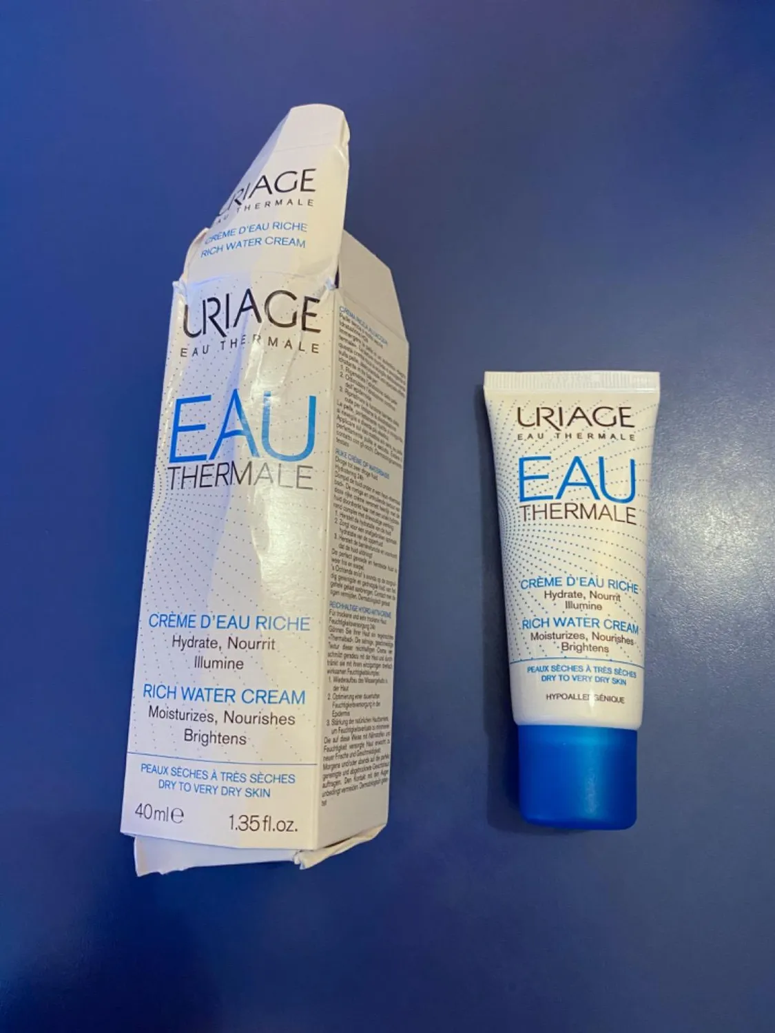 Uriage Eau Thermale Crema Ricca Viso Idratante 40 ml