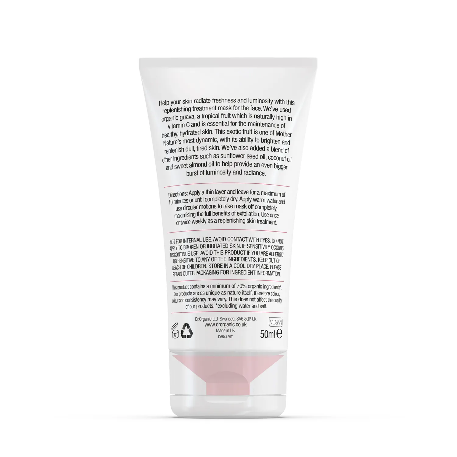 Dr Organic Guava maschera viso 50ml vitamina C
