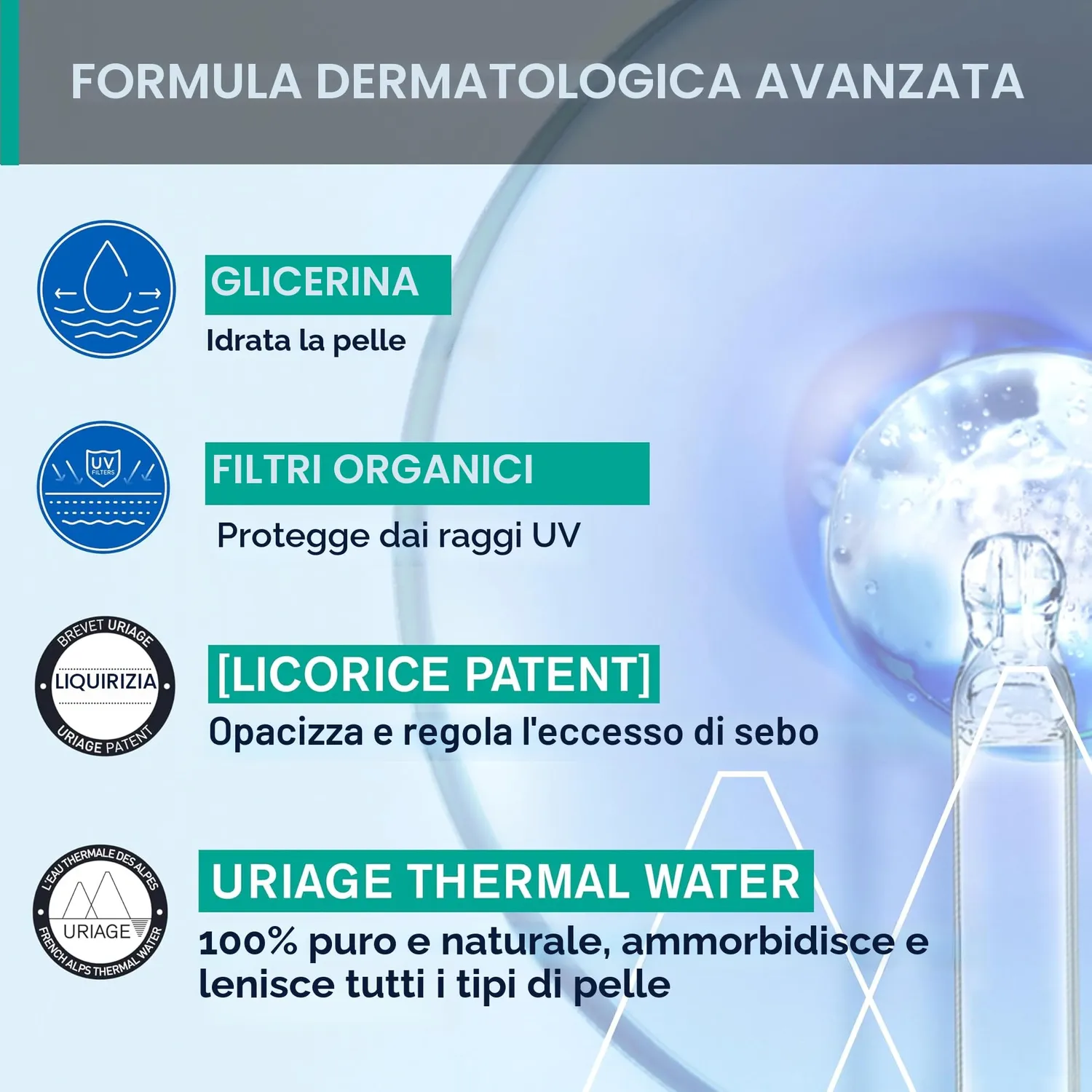 Uriage Hyséac Fluido Opacizzante SPF50+ Sebo