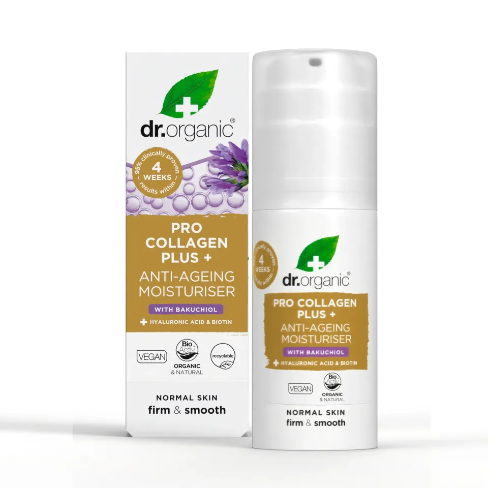 Dr Organic Pro Collagen Plus Bakuchiol crema viso 50ml idratante
