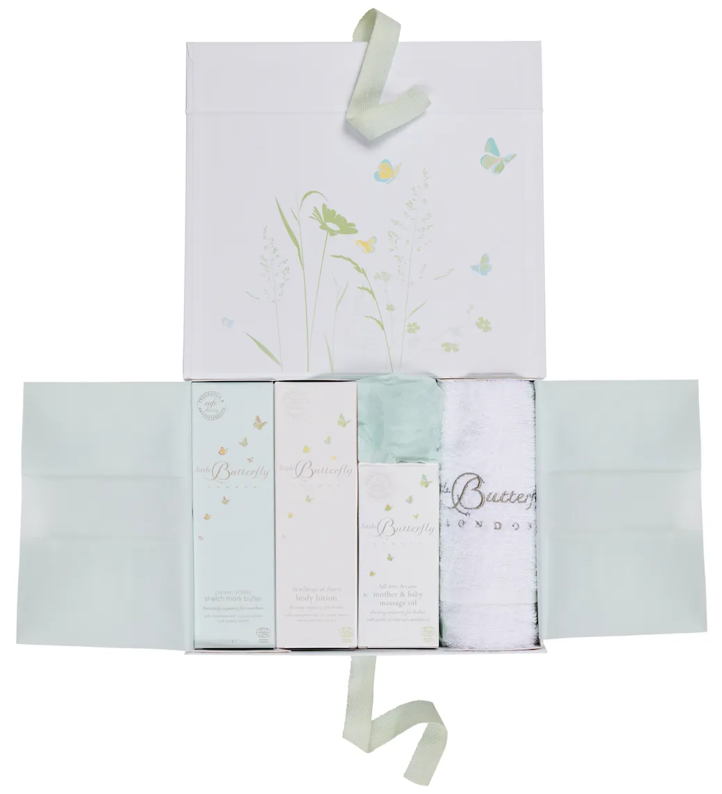 Little Butterfly Pamper Gift Box cofanetto mamma 3 pezzi bio