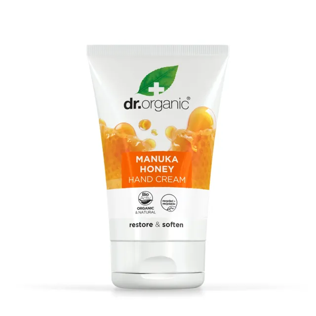 Dr Organic Manuka Honey crema mani 125ml pelle secca