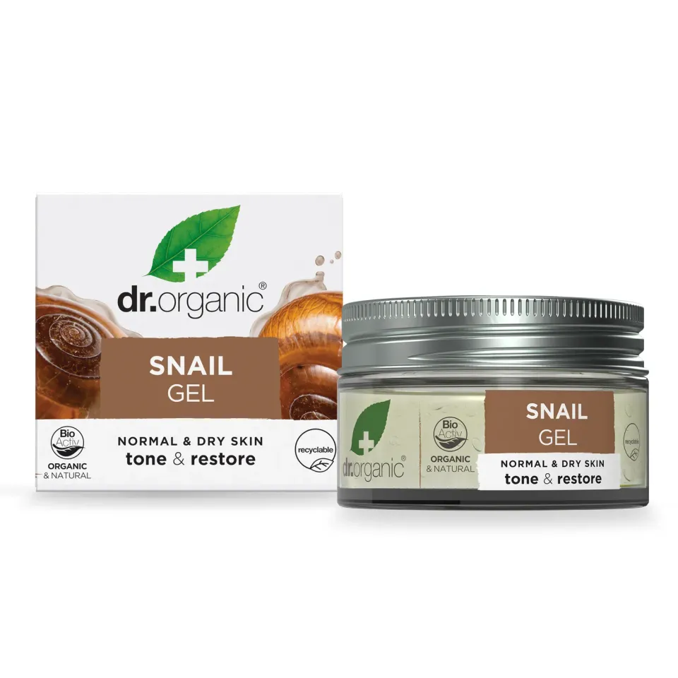 Dr Organic Snail Gel gel viso 50ml bava lumaca