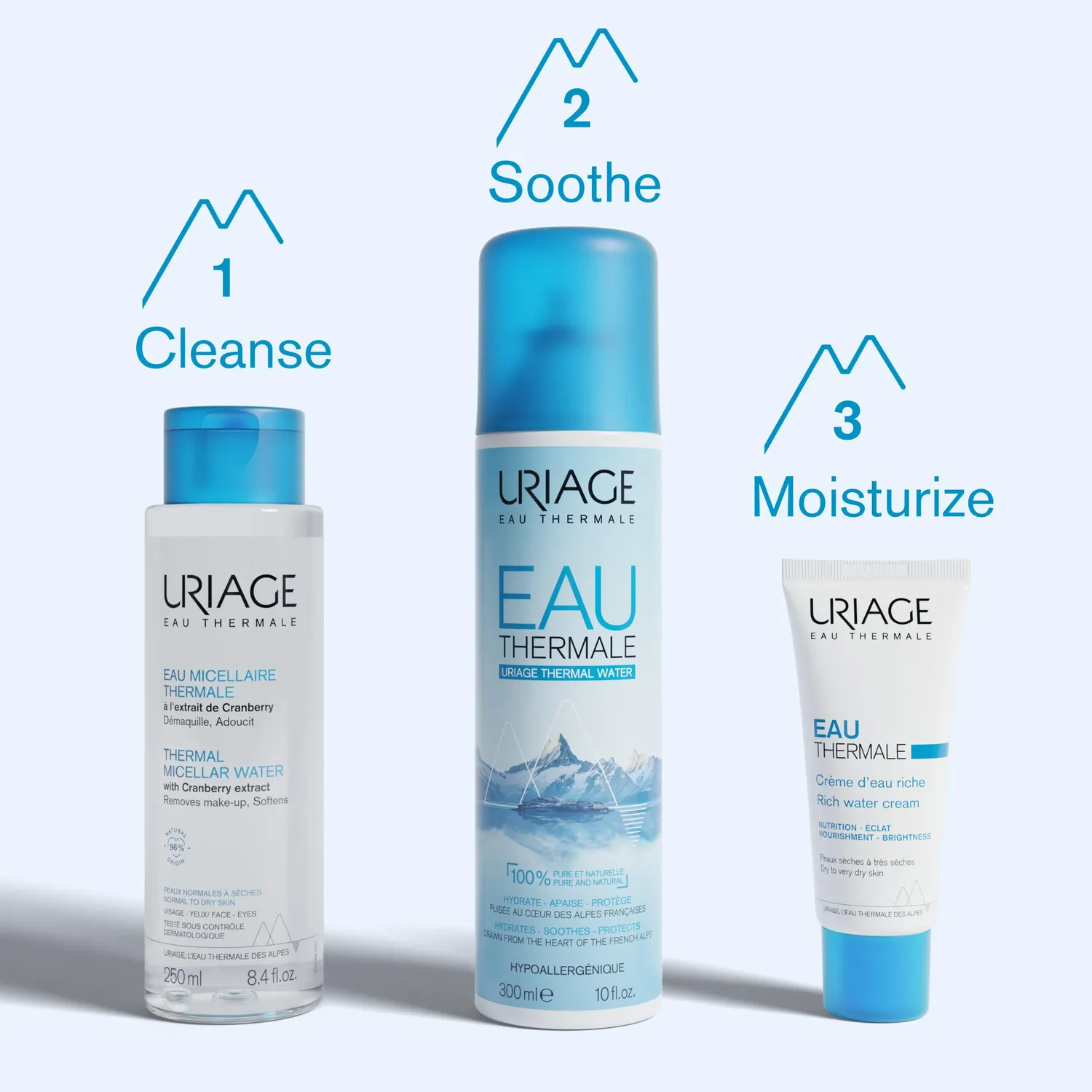 Uriage Eau Thermale Acqua Micellare struccante 250ml pelle secca