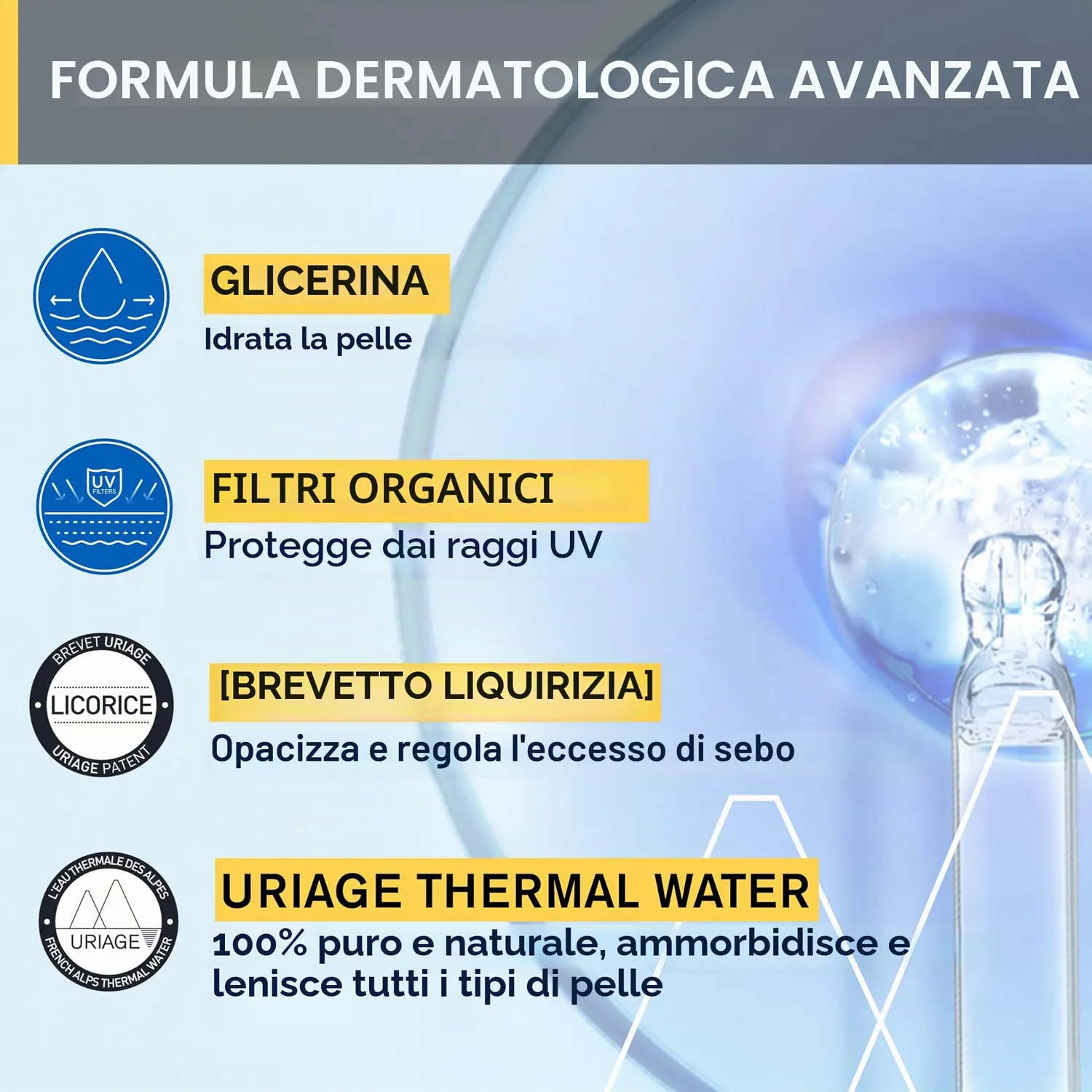 Uriage Bariésun Fluido Opaco Solare SPF50+ 50 ml Sebo