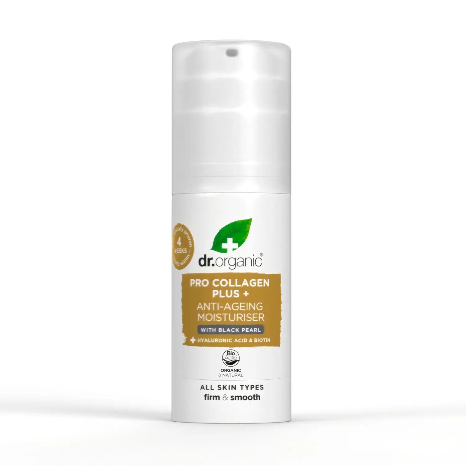 Dr Organic Pro Collagen Plus Black Pearl crema viso 50ml rimineralizzante