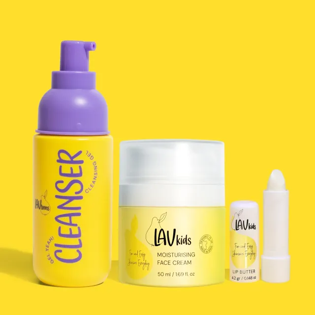 LavKids Teen Face Trio viso teen cleanser crema labbra 3pz