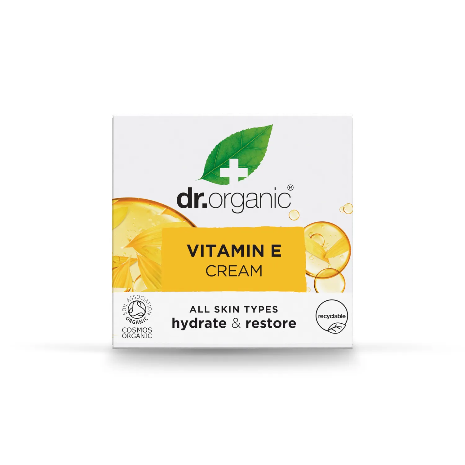Dr Organic Vitamin E Crema Viso Idratante 50ml Illuminante