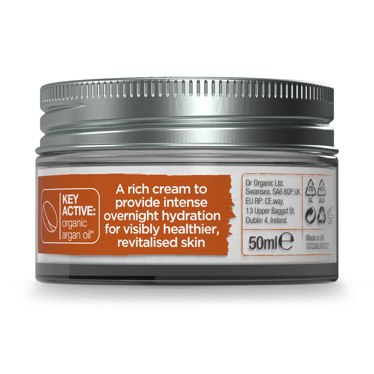 Dr Organic Moroccan Argan Crema notte viso 50ml nutriente