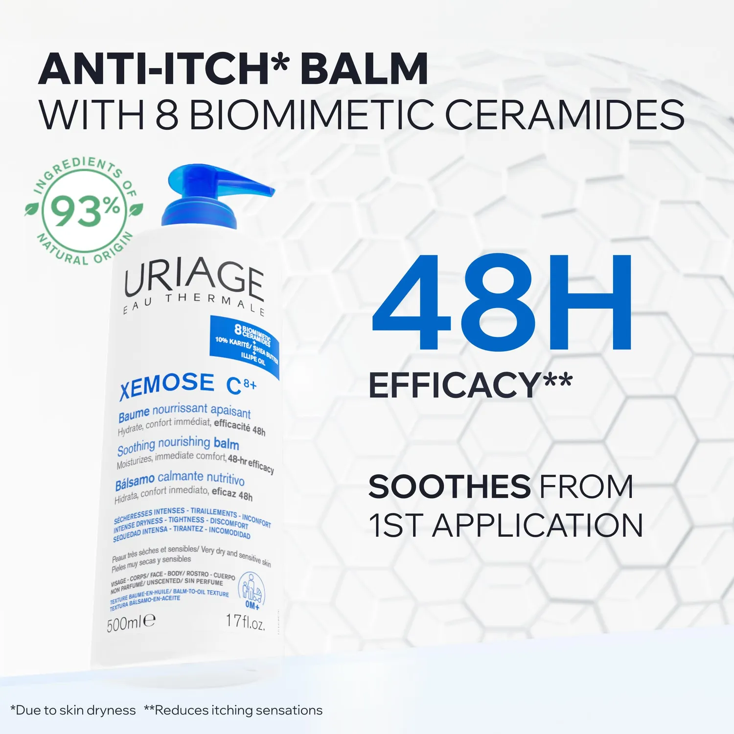 Uriage Xémose balsamo corpo anti-prurito senza profumo