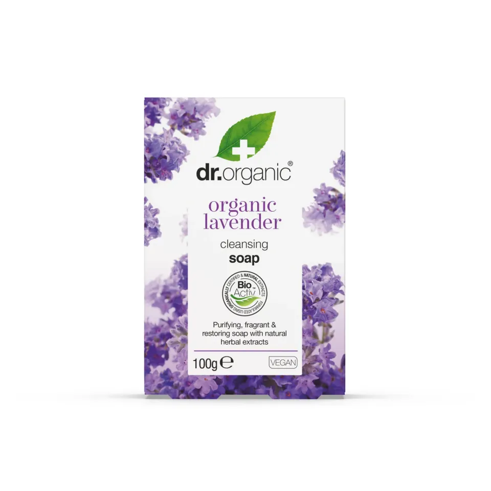 Dr Organic Lavender Saponetta Corpo 100g Lavanda