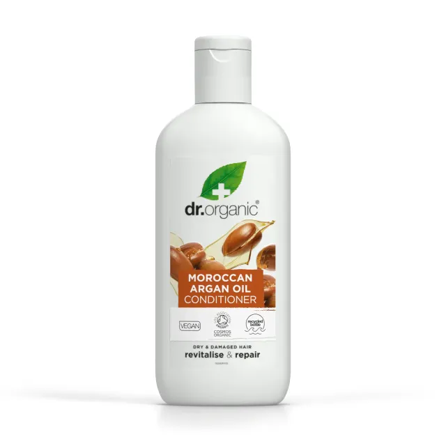 Dr Organic Moroccan Argan Oil balsamo capelli 265ml secchi