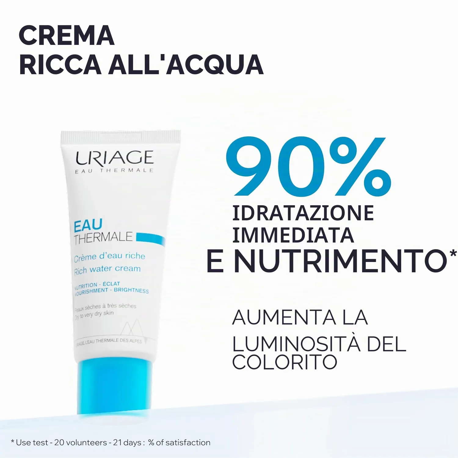 Uriage Eau Thermale Crema Ricca Viso Idratante 40 ml