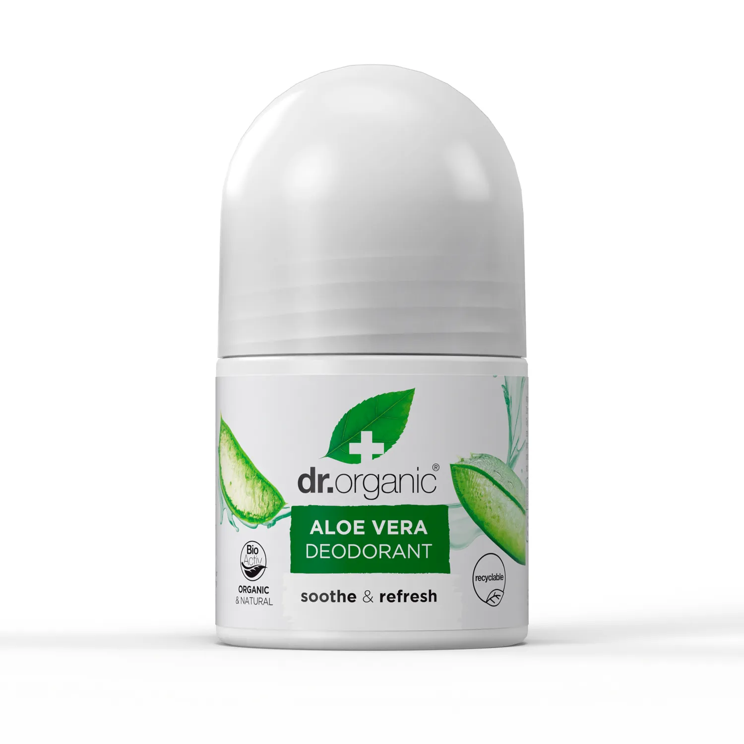Dr Organic Aloe Vera Deodorant deodorante roll-on 50ml lenitivo