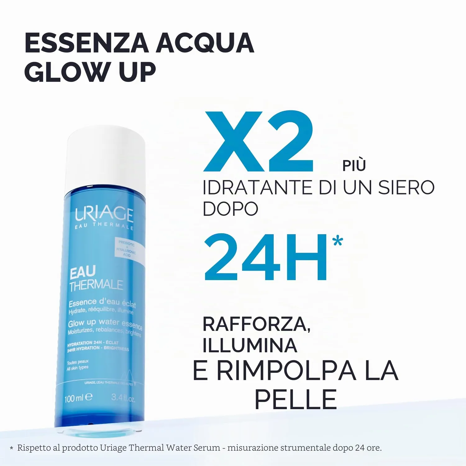 Uriage Eau Thermale Essence d'Eau Eclat Essenza Viso 100 ml Illuminante