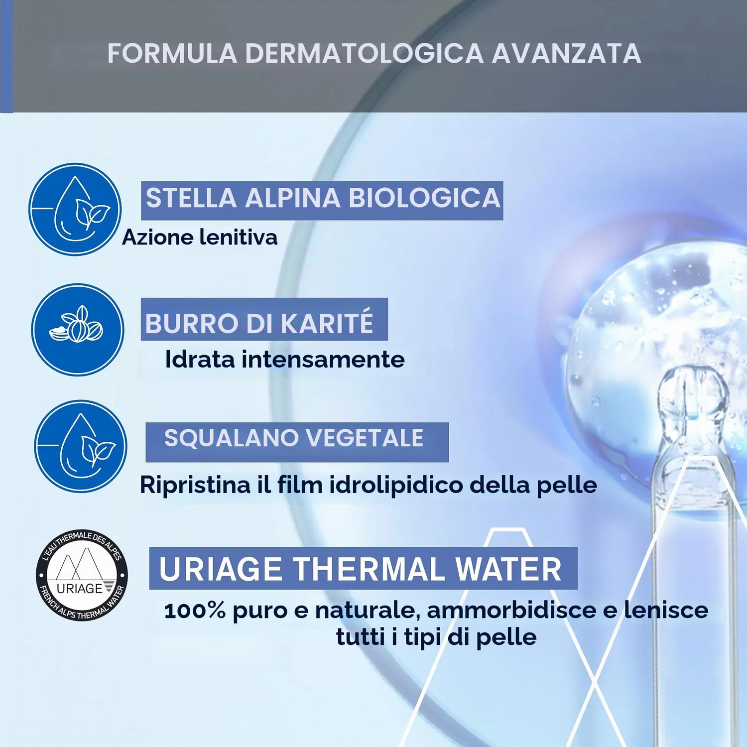 Uriage Bébé latte idratante 500ml stella alpina karitè