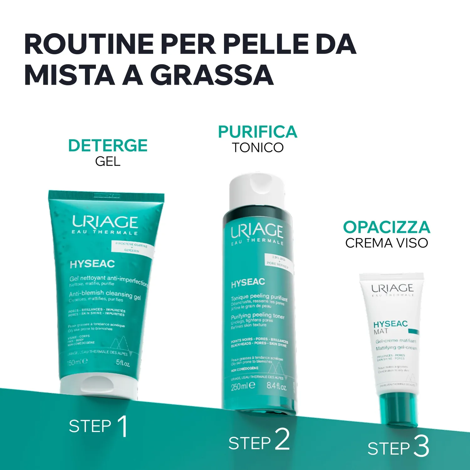Uriage Hyséac Mat crema viso 40ml pelle mista grassa