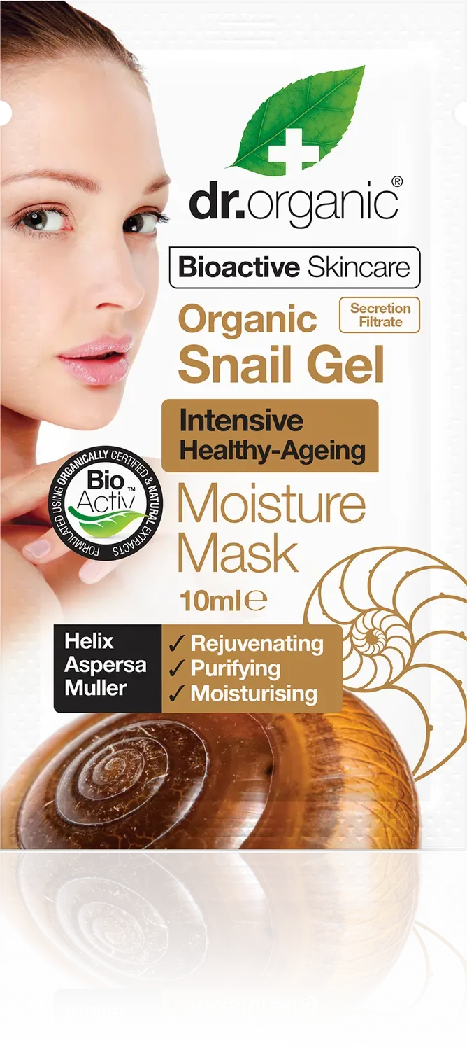 Dr Organic Snail Moisture Mask maschera viso 10ml purificante