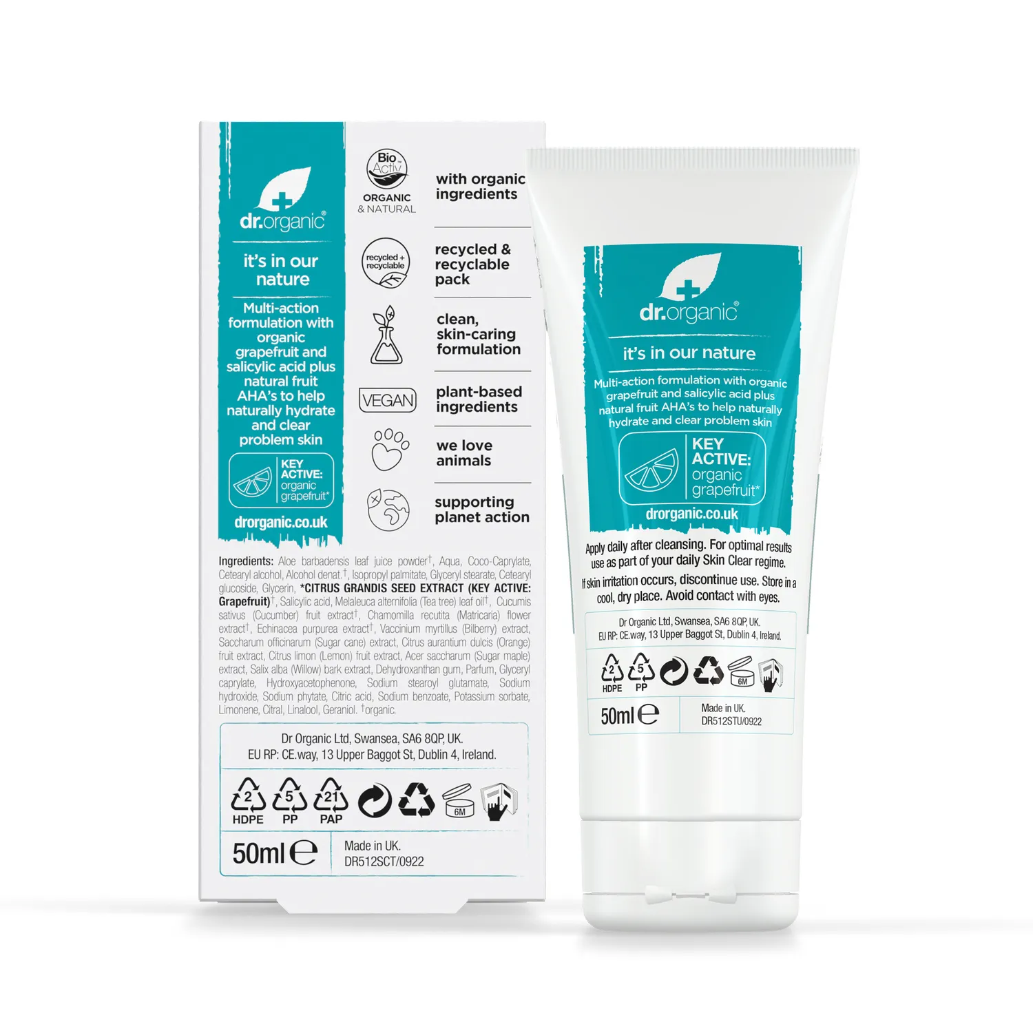 Dr Organic Skin Clear crema viso 50ml sebo-regolatrice