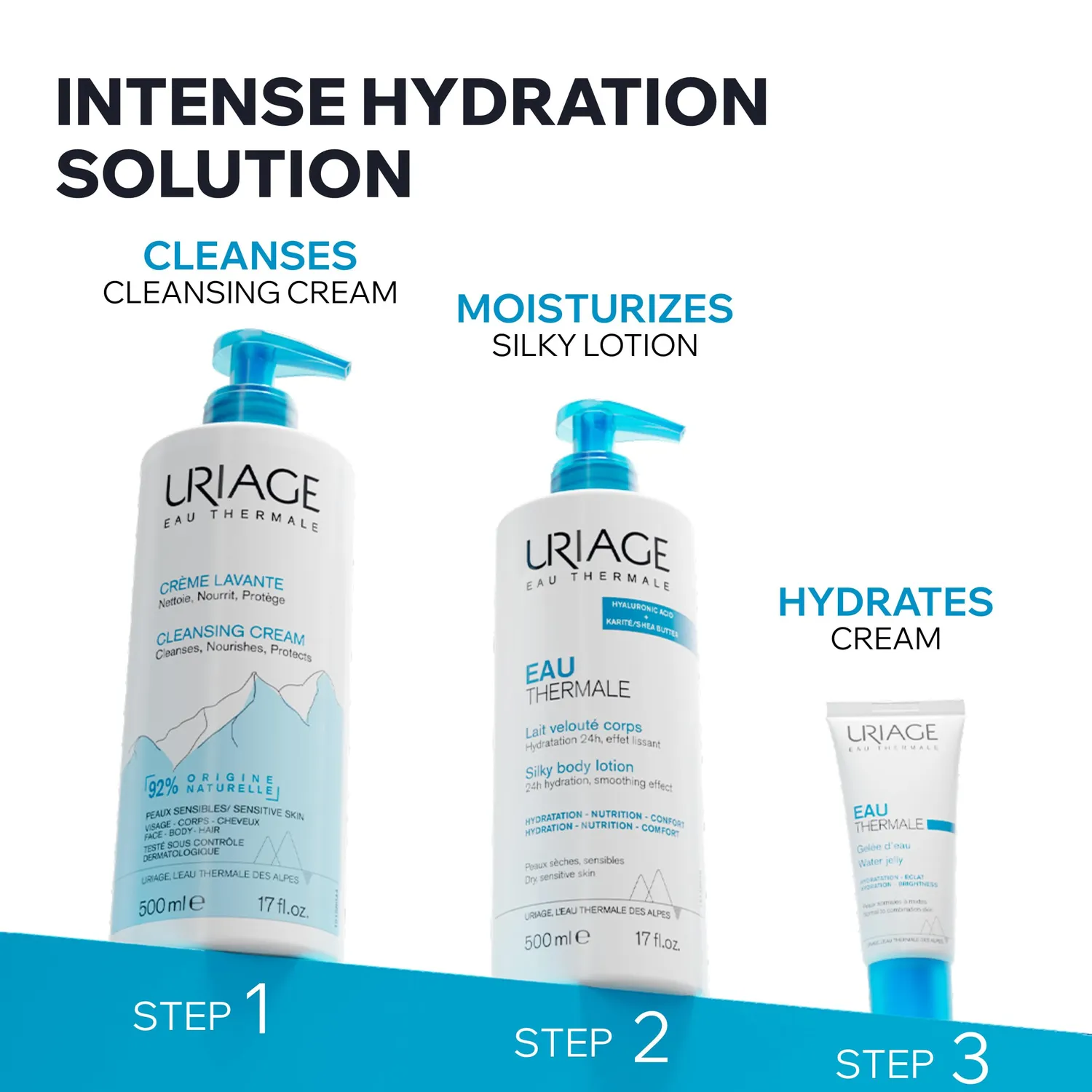 Uriage Eau Thermale Crema Detergente Viso 500 ml Delicata