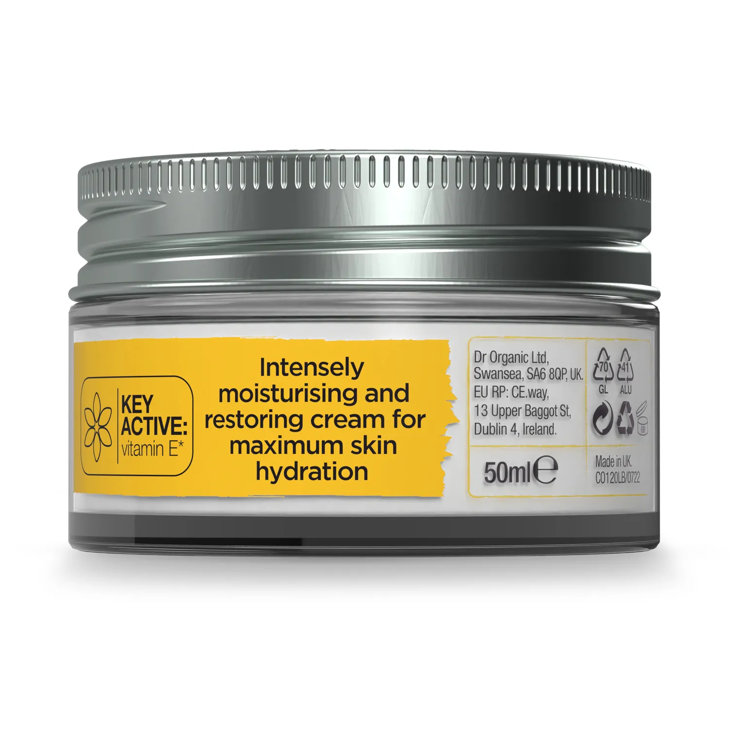 Dr Organic Vitamin E Crema Viso Idratante 50ml Illuminante