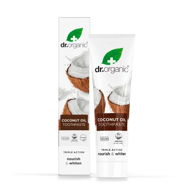 Dr Organic Coconut Oil Dentifricio 100ml al fluoro