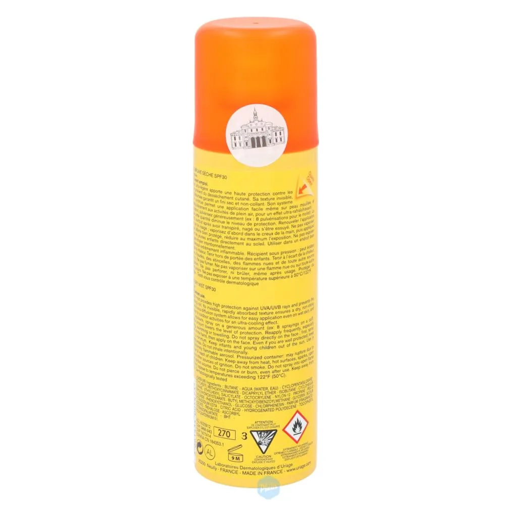 Uriage Bariésun Spray Secco Solare SPF30 200ml Trasparente