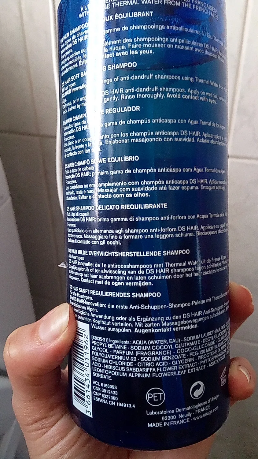 Uriage D.S. shampoo dolce 200 ml fresco riequilibrante
