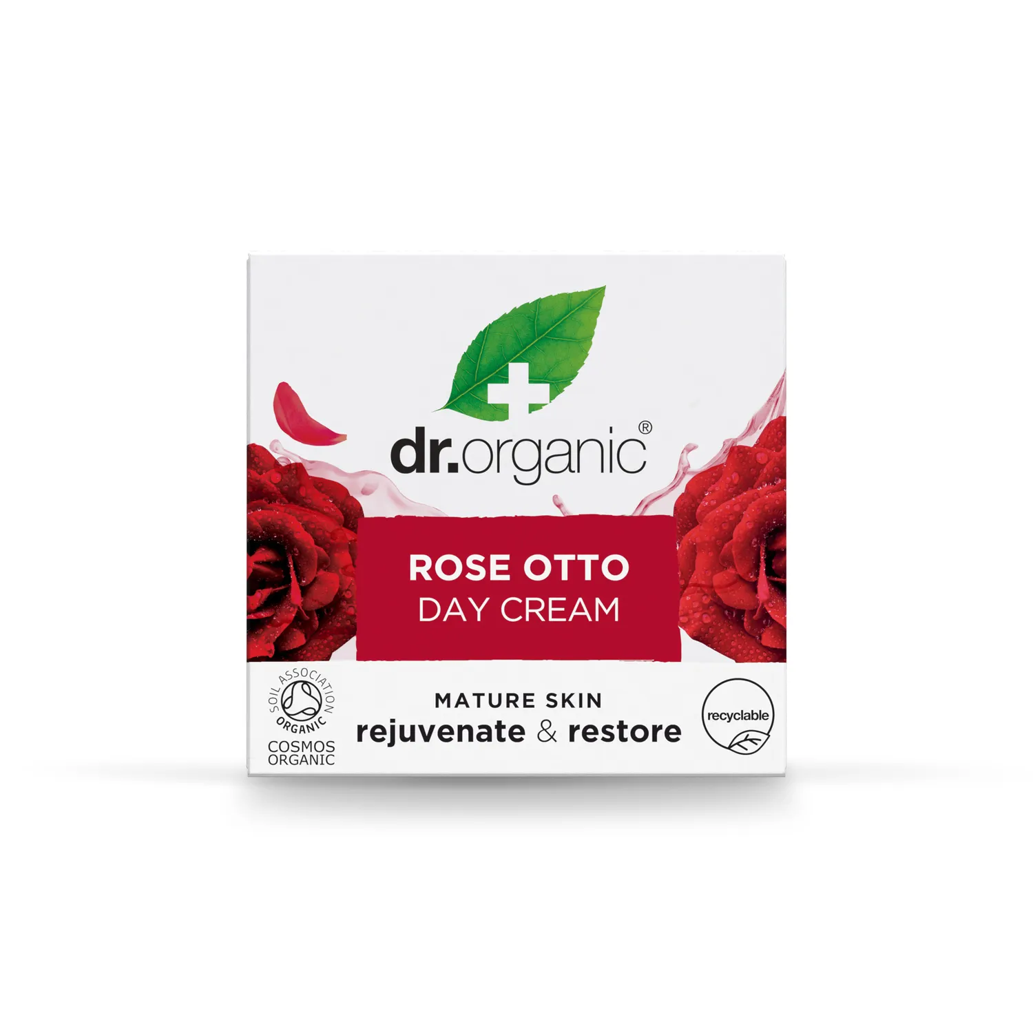 Dr Organic Rose Otto Day Cream 50ml anti-age rosa
