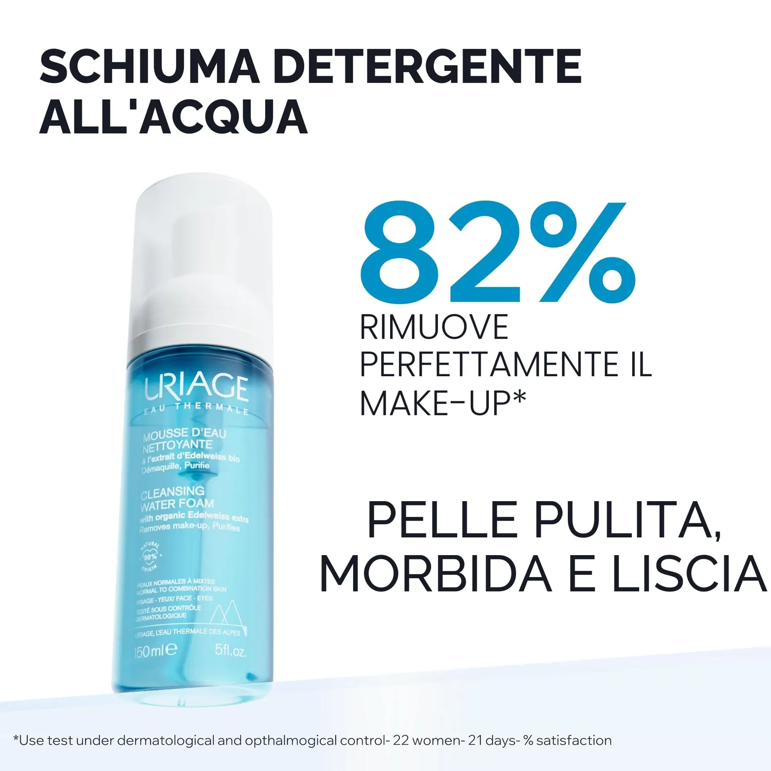 Uriage Mousse Detergente Struccante 150 ml stella alpina
