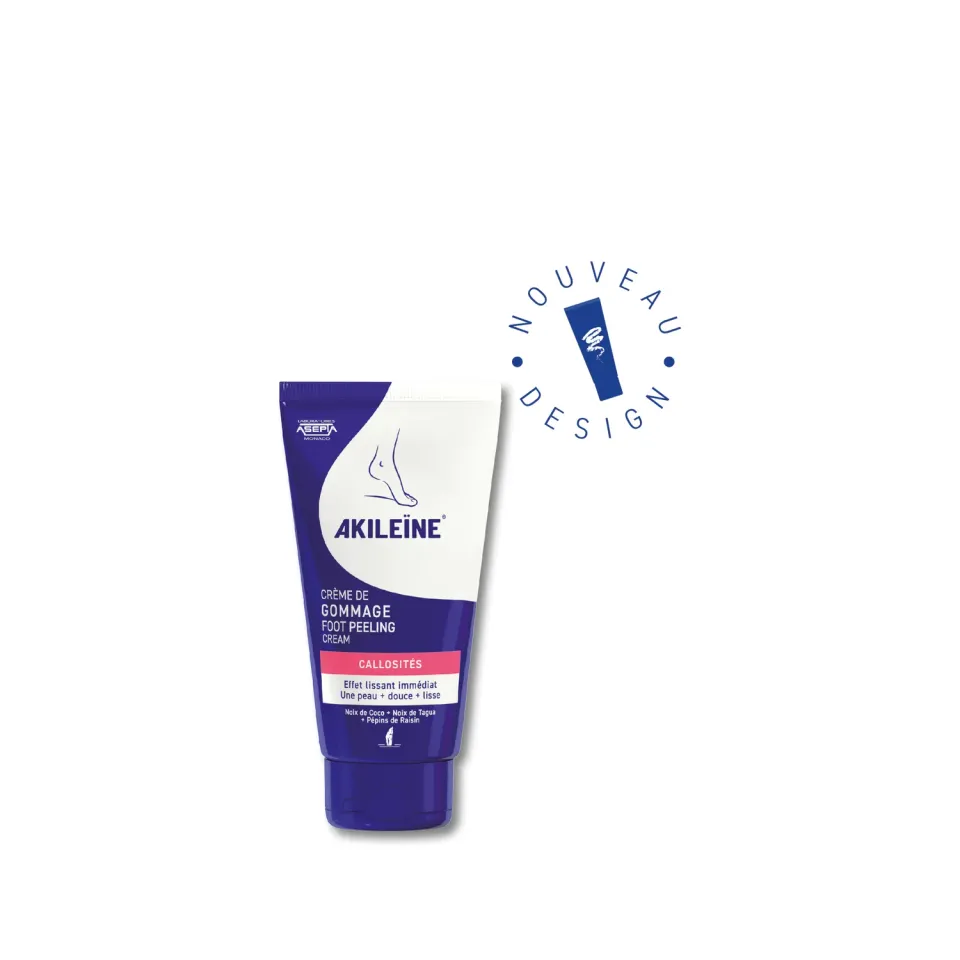 Akileïne Blu crema gommage esfoliante piedi secchi