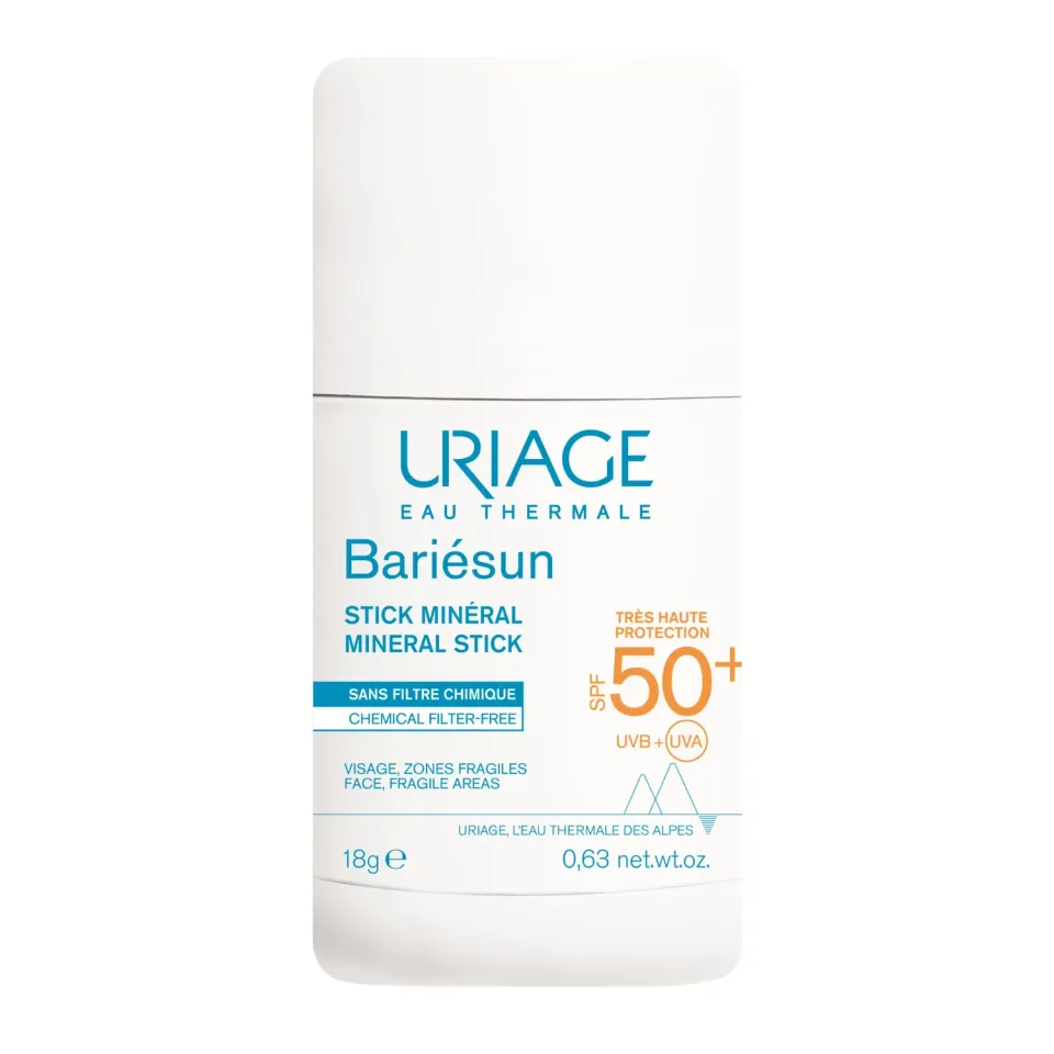 Uriage Bariésun Stick Solare Minerale SPF50+ 4g Invisibile