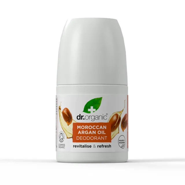 Dr Organic Moroccan Argan Oil Deodorante Roll-On 50 ml senza alluminio
