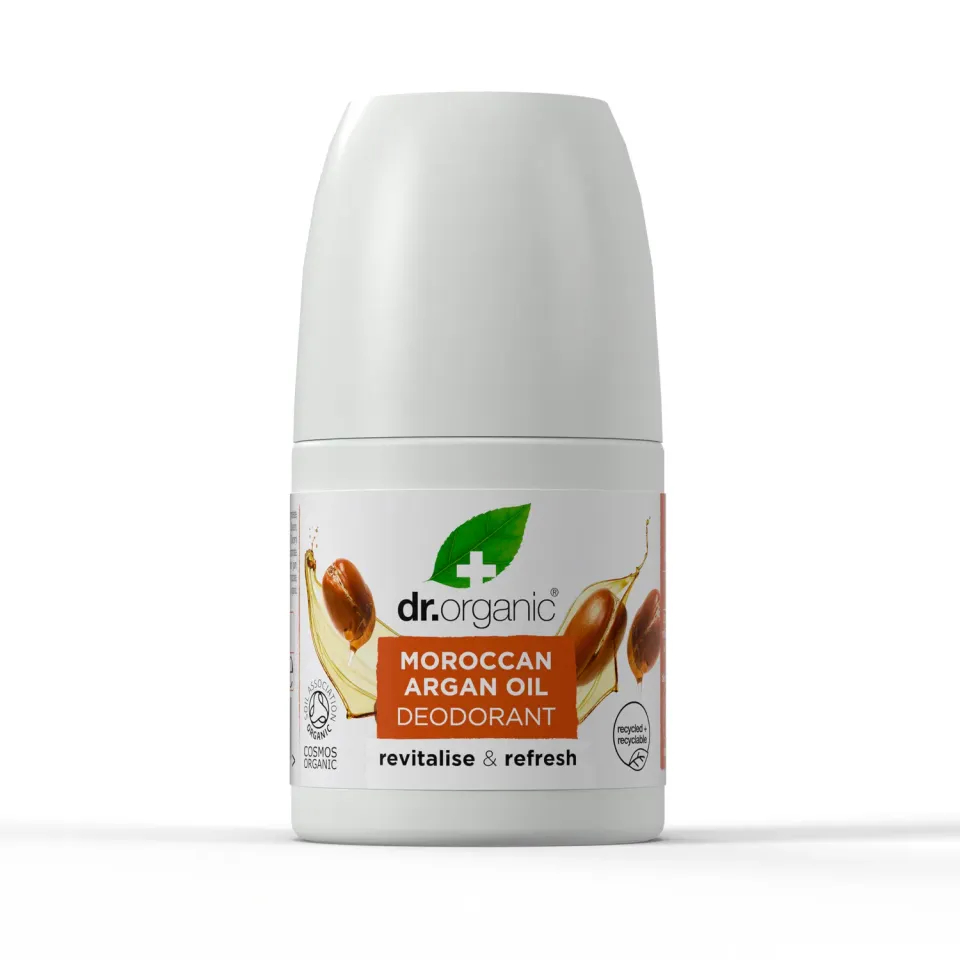 Dr Organic Moroccan Argan Oil Deodorante Roll-On 50 ml senza alluminio