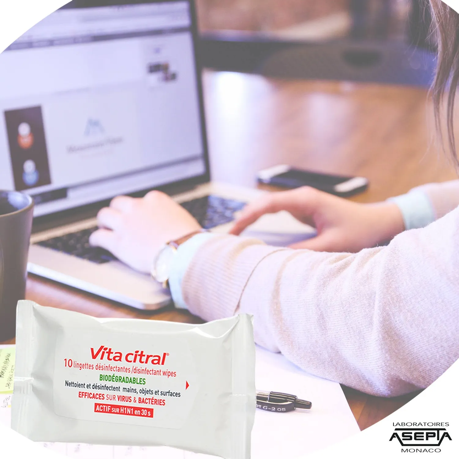 Vita Citral salviettine disinfettanti igieniche
