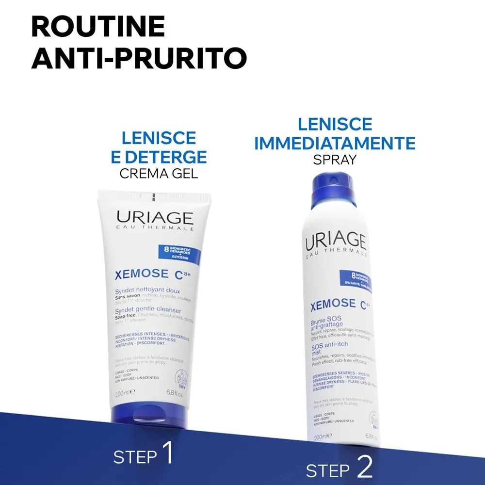 Uriage Xemose detergente viso e corpo pelli atopiche