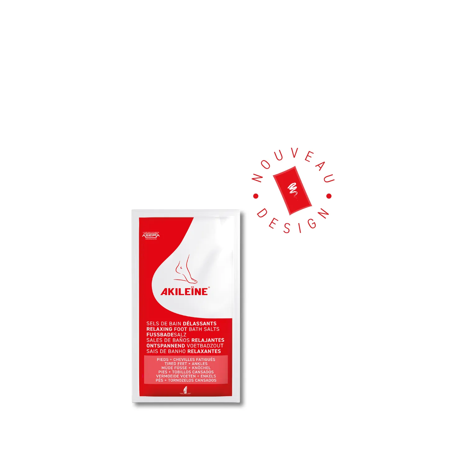 Akileïne Rosso Pediluvio bagno piedi rinfrescante