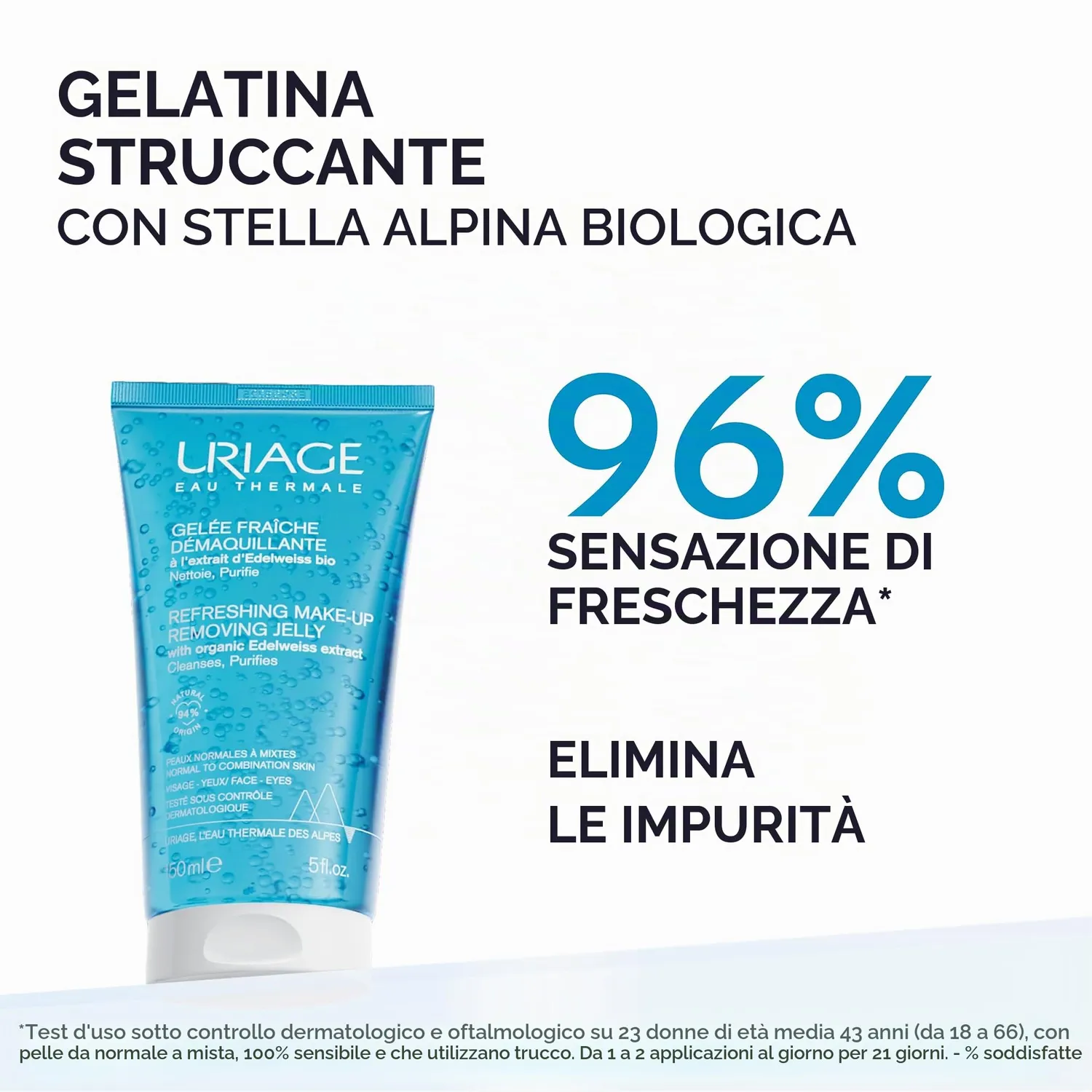Uriage Gel Fresco Struccante Viso e Occhi 150ml Pelli Miste