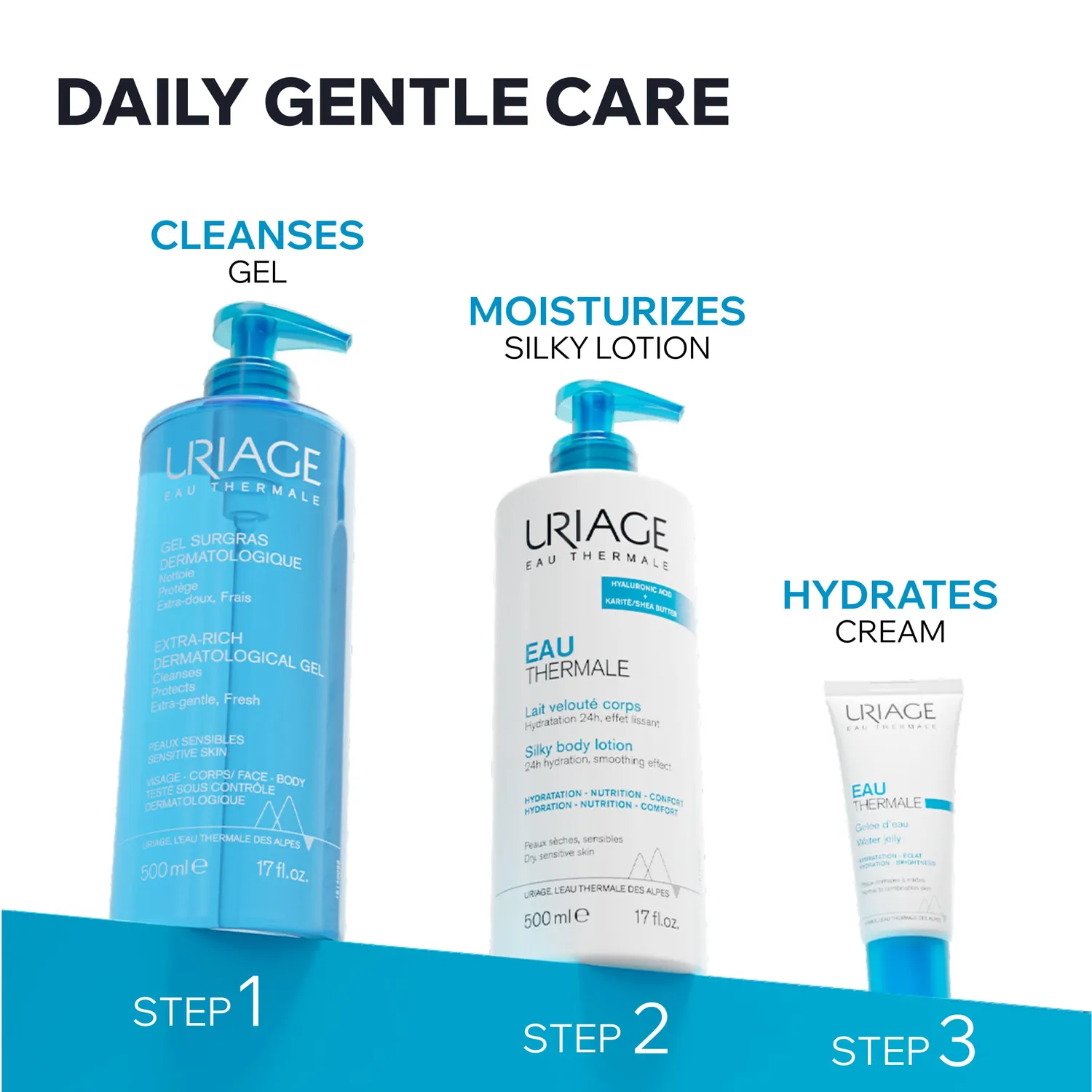 Uriage Surgras Liquide Dermatologique Gel Detergente 1 l