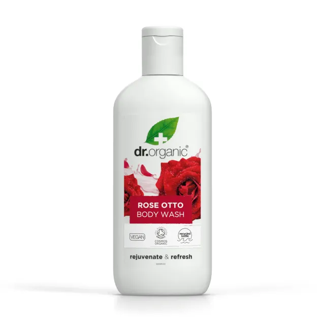 Dr Organic Rose Otto detergente corpo 250ml tonificante
