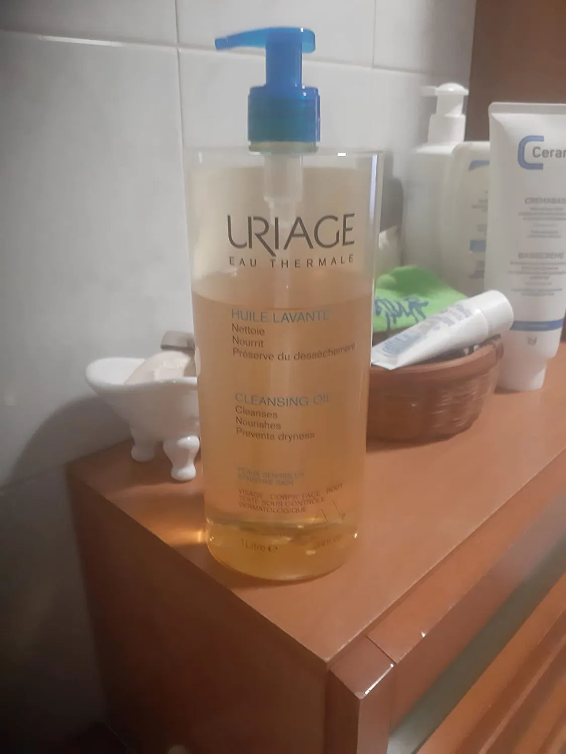 Uriage Eau Thermale Olio Doccia 1 L viso e corpo secco