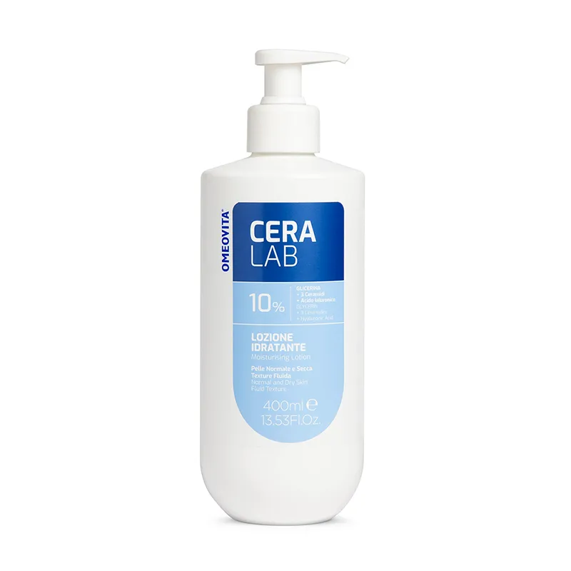 Omeovita CeraLab Lozione Idratante corpo e viso pelli secche