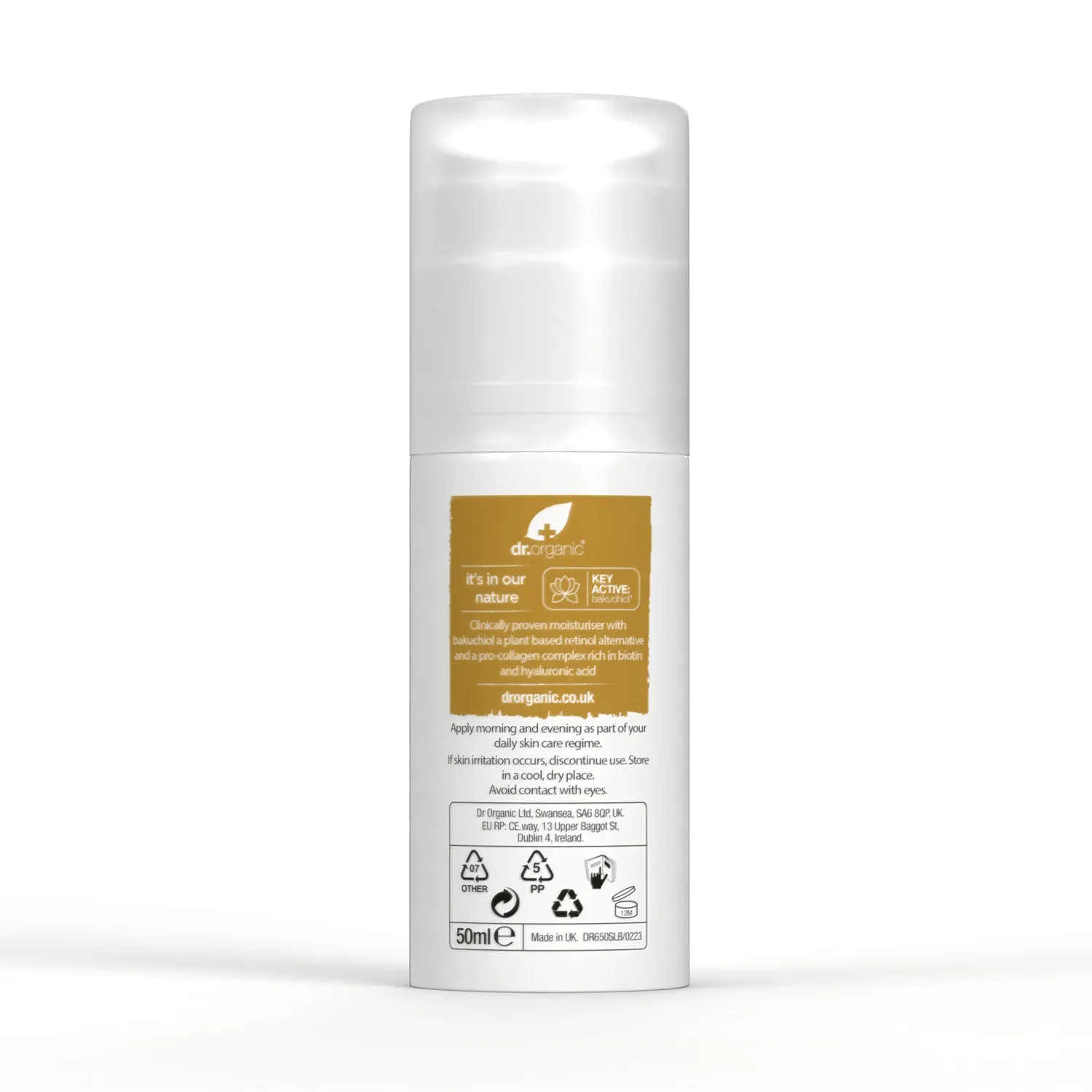 Dr Organic Pro Collagen Plus Bakuchiol crema viso 50ml idratante